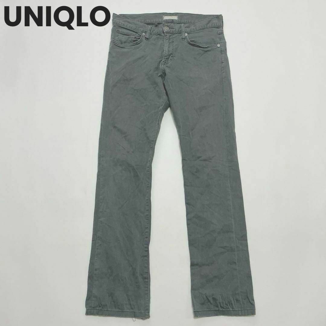 UNIQLO(ユニクロ)のcu324/UNIQLO/ユニクロジーンズ ストレッチパンツ グレー メンズのパンツ(デニム/ジーンズ)の商品写真