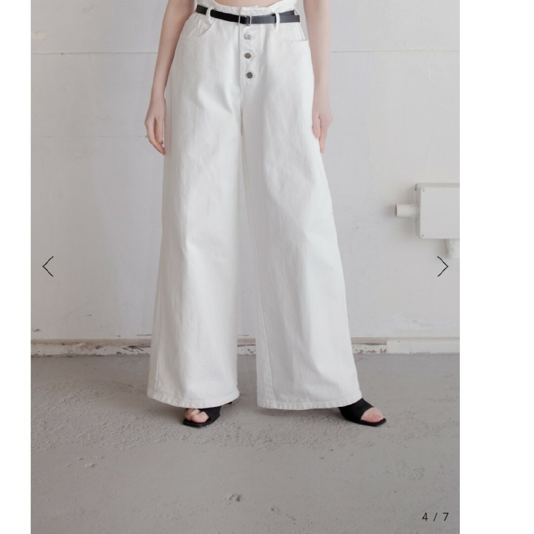 Grimoire(グリモワール)の古着 1990s wide denim trousers レディースのパンツ(デニム/ジーンズ)の商品写真