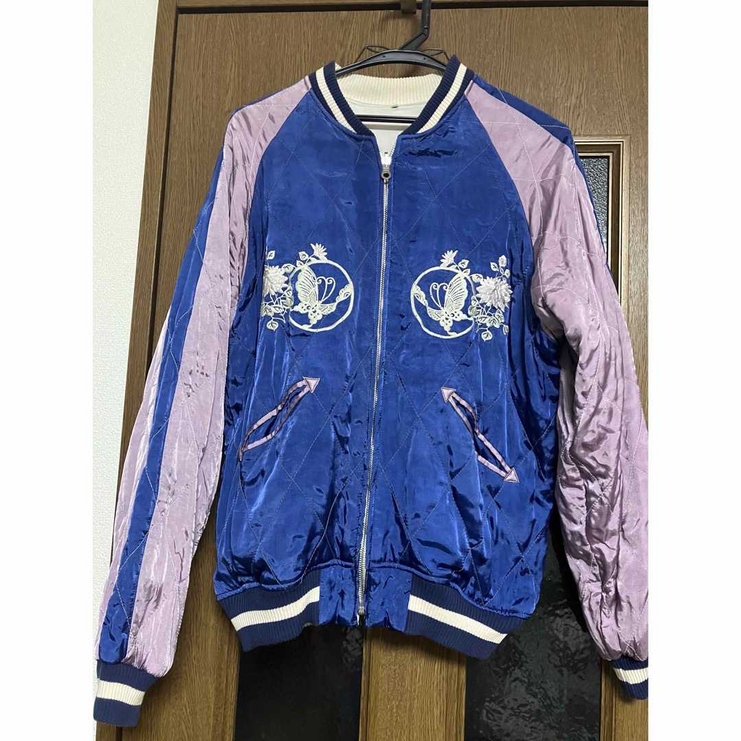 ハリウッドランチマーケット スカジャン泥染め(ドロ染め ハリウッドランチマーケット スカジャン泥染め(ドロ染め