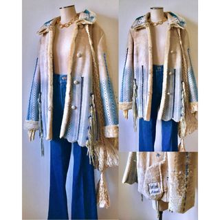 フミカウチダ(FUMIKA_UCHIDA)の70s Sheepskin Embroidrey Mouton Jacket(毛皮/ファーコート)