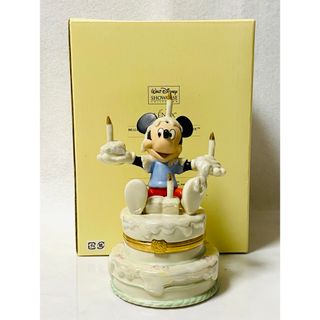 ディズニー(Disney)の【 未使用 】Lenox SHOCASE 陶器製  ミッキー  誕生  小物入れ(小物入れ)