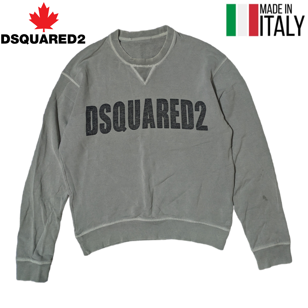 DSQUARED2 - DSQUARED 2 グレー ロゴ スウェットトレーナーの通販 by