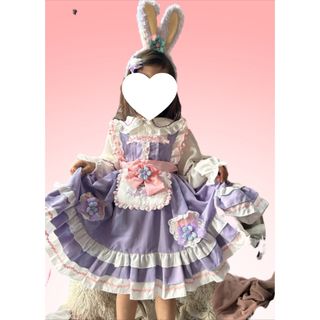 ステラルー  なりきり　メイド　ワンピースキッズ服女の子用(90cm~)