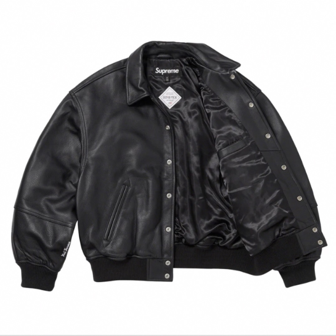 Supreme - Supreme Leather Varsity Jacket Mサイズの通販 by