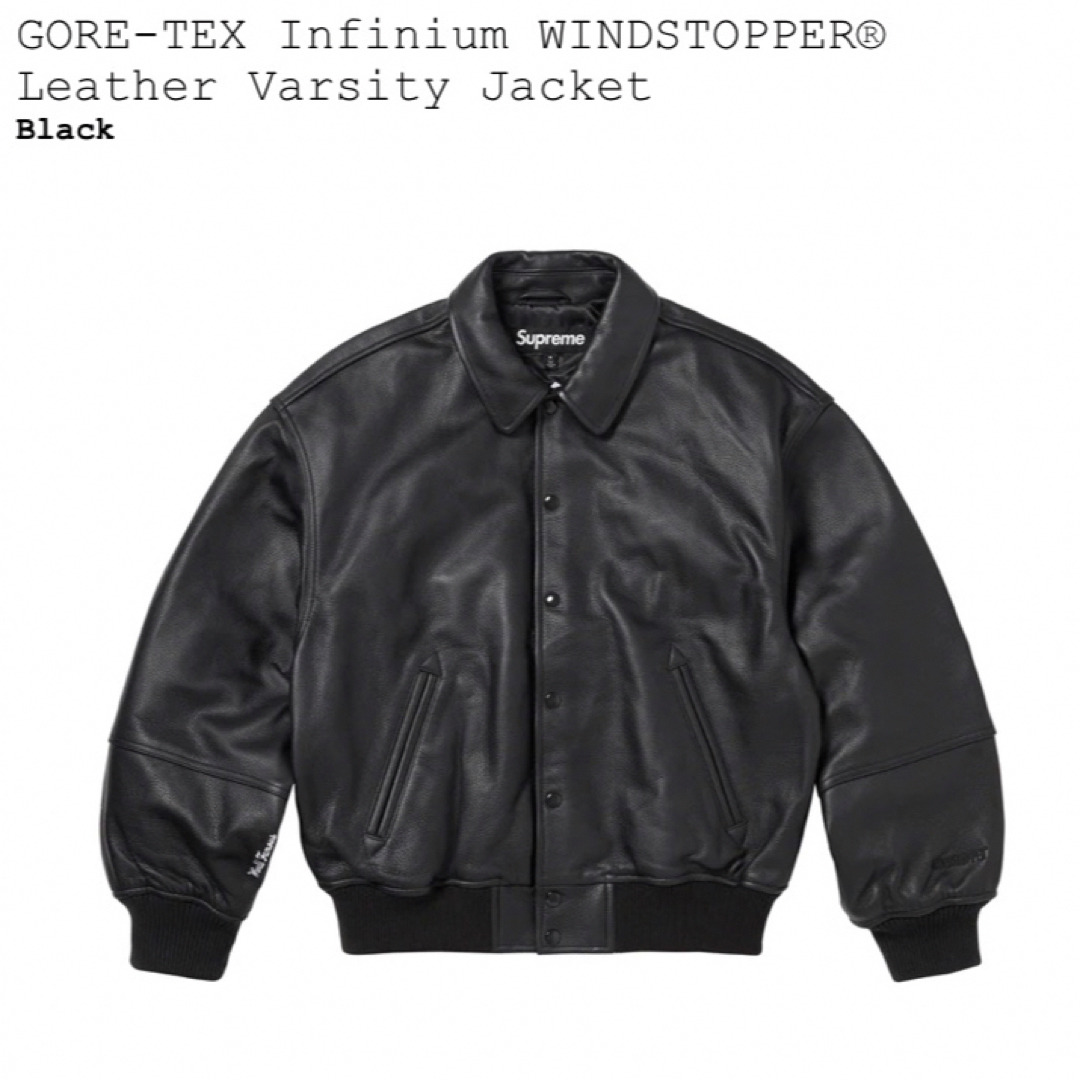 Supreme - Supreme Leather Varsity Jacket Mサイズの通販 by