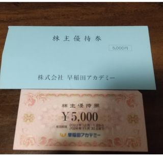 早稲田アカデミー 株主優待券 5000円(その他)