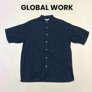 グローバルワーク(GLOBAL WORK)のcu333/GLOBAL WORK/グローバルワーク コットンリネンシャツ 半袖(シャツ)