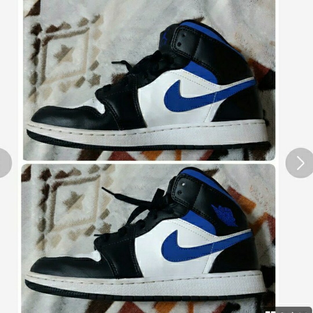 Jordan Brand（NIKE）(ジョーダン)のNIKE AIR JORDAN 1 MID blue　black　ナイキ レディースの靴/シューズ(スニーカー)の商品写真