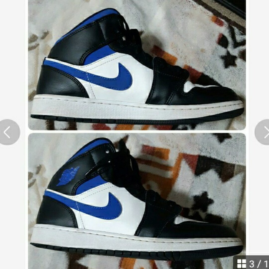 Jordan Brand（NIKE）(ジョーダン)のNIKE AIR JORDAN 1 MID blue　black　ナイキ レディースの靴/シューズ(スニーカー)の商品写真