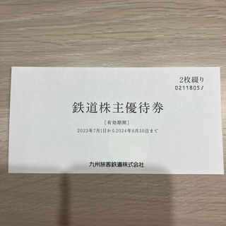 鉄道株主優待券　1日乗車券　JR九州　2枚綴り(その他)