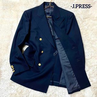 ジェイプレス(J.PRESS)の【J.PRESS/極美品】テーラードジャケット【紺ブレ/金ボタン/ダブル】(テーラードジャケット)