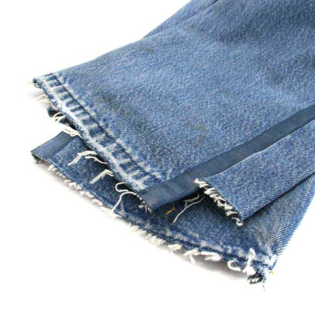 UNUSED(アンユーズド)のUNUSED デニムパンツ ジーンズ ボタンフライ サイドライン 32 XL 青 メンズのパンツ(デニム/ジーンズ)の商品写真