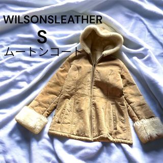 最終 SALE WILSONS LEATHER ムートンコート　S(ムートンコート)