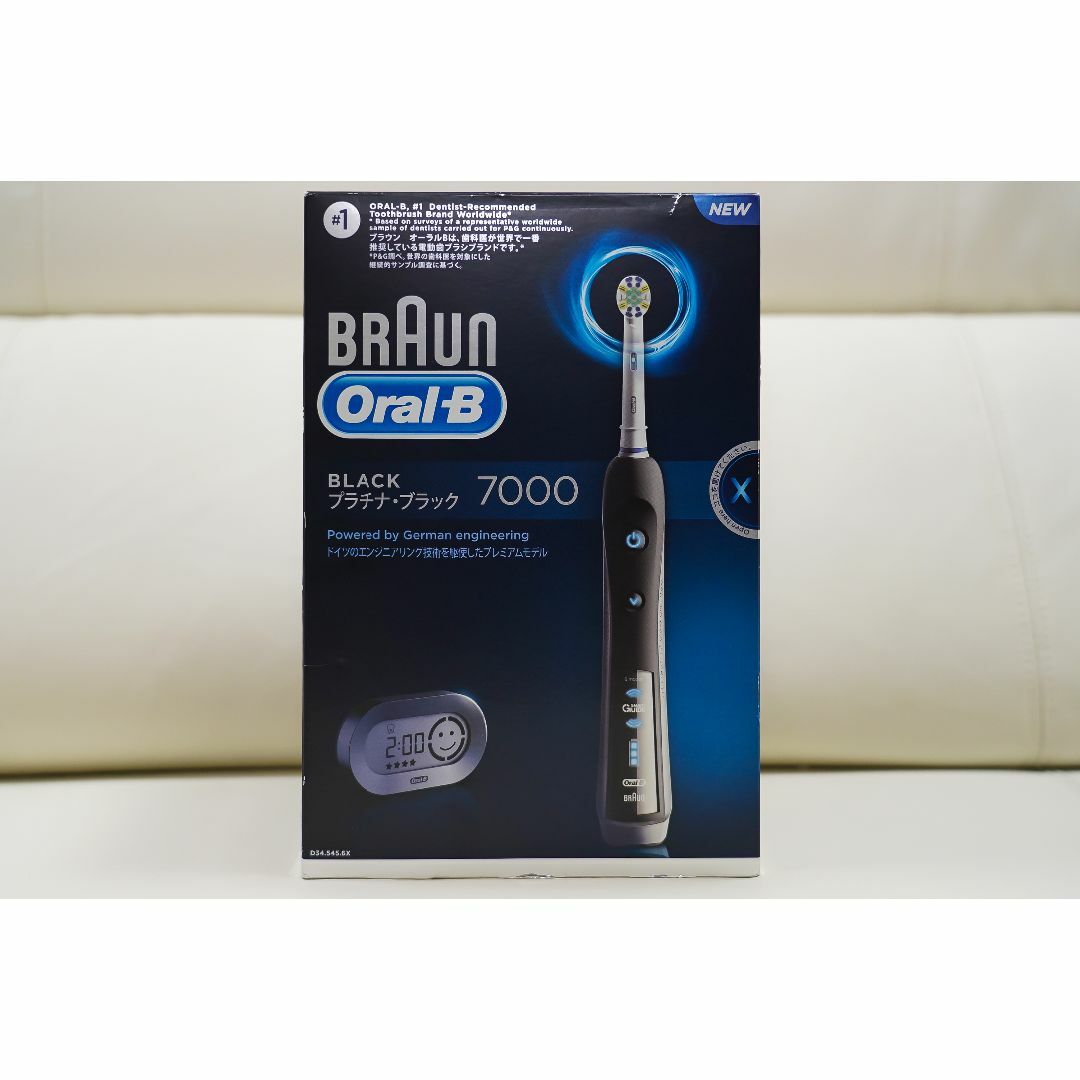 BRAUN(ブラウン)のBRAUN ブラウン オーラルB 電動歯ブラシ プラチナブラック 7000 スマホ/家電/カメラの美容/健康(電動歯ブラシ)の商品写真