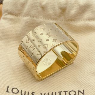 ルイヴィトン(LOUIS VUITTON)の【極美品】LOUIS VUITTON スカーフリング　ナノグラム　モノグラム(バンダナ/スカーフ)