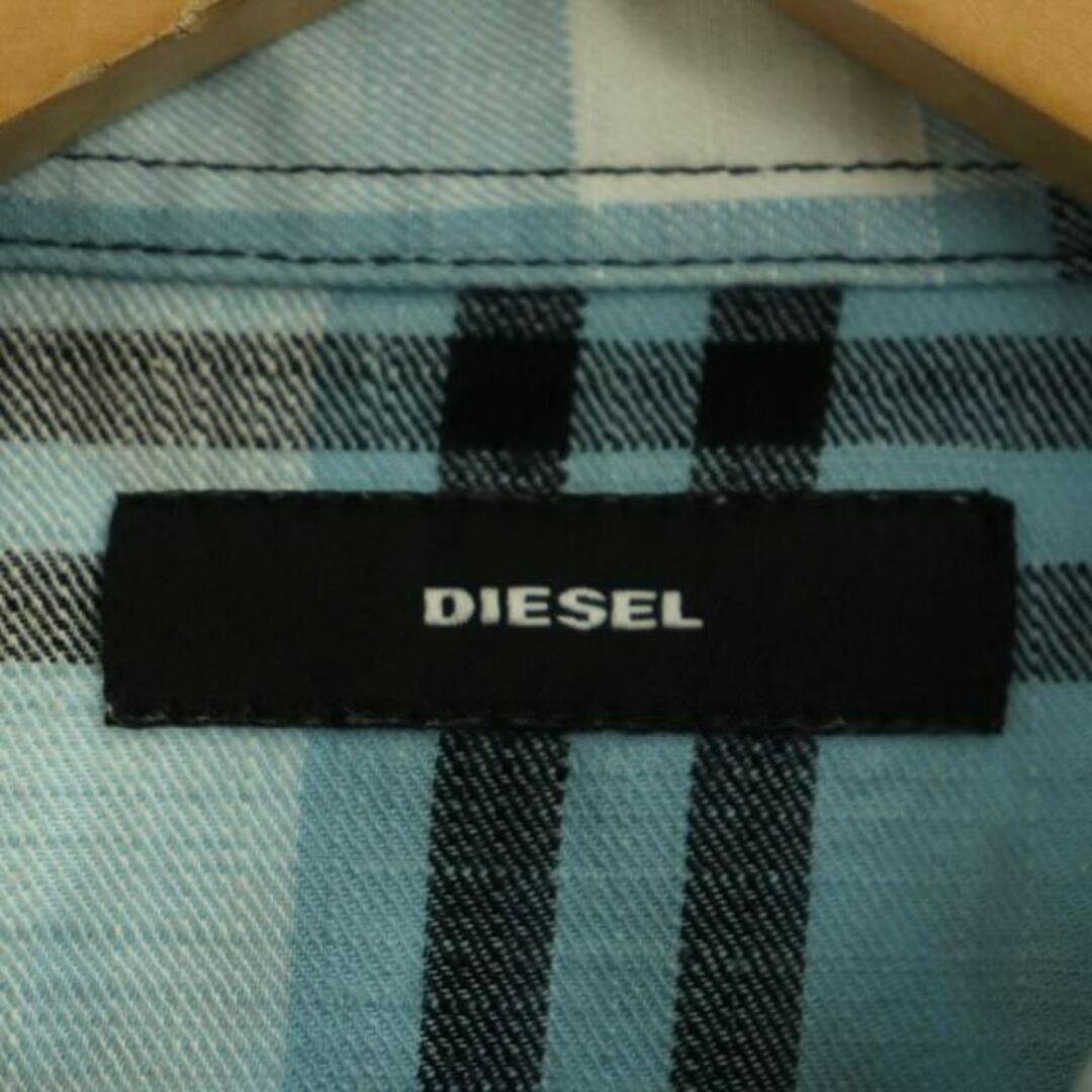 DIESEL(ディーゼル)のディーゼル ウエスタンシャツ 長袖 チェック 前開き スナックボタン M メンズのトップス(シャツ)の商品写真