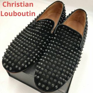 クリスチャンルブタン(Christian Louboutin)の美品 Christian Louboutin ローラーボーイ スタッズ ブラック(ドレス/ビジネス)