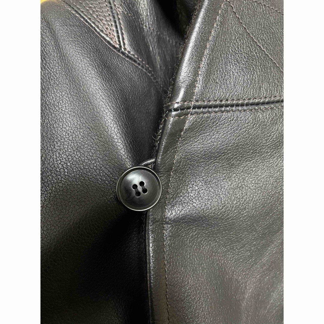 COMOLI(コモリ)の【美品】COMOLI  21AWレザーショールカラー 3 メンズのジャケット/アウター(レザージャケット)の商品写真