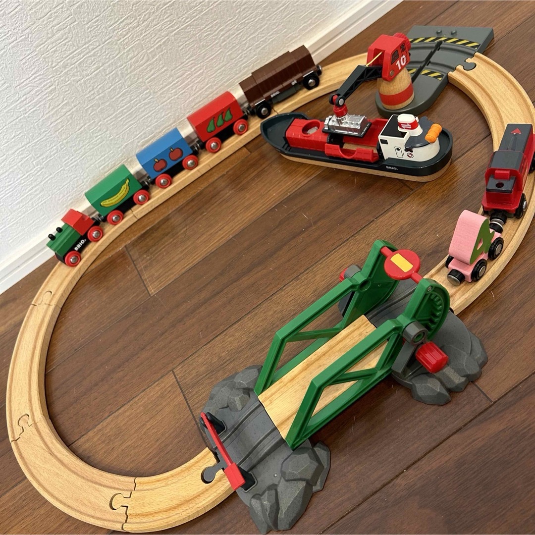 BRIO(ブリオ)のBRIO マイファーストレールセット　カーゴハーバーセット キッズ/ベビー/マタニティのおもちゃ(電車のおもちゃ/車)の商品写真