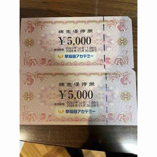 早稲田アカデミー　株主優待　10000円分(その他)