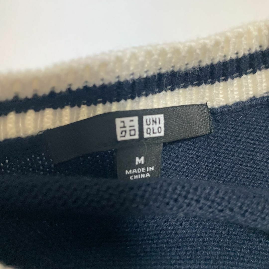 UNIQLO(ユニクロ)のcu355/ユニクロ レディースニット ロングセーター ネイビー プルオーバー レディースのトップス(ニット/セーター)の商品写真