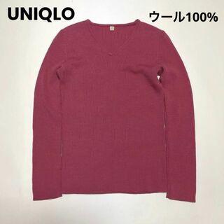 ユニクロ(UNIQLO)のcu358/UNIQLO/ユニクロ ウール100% ニット セーター トップス(ニット/セーター)