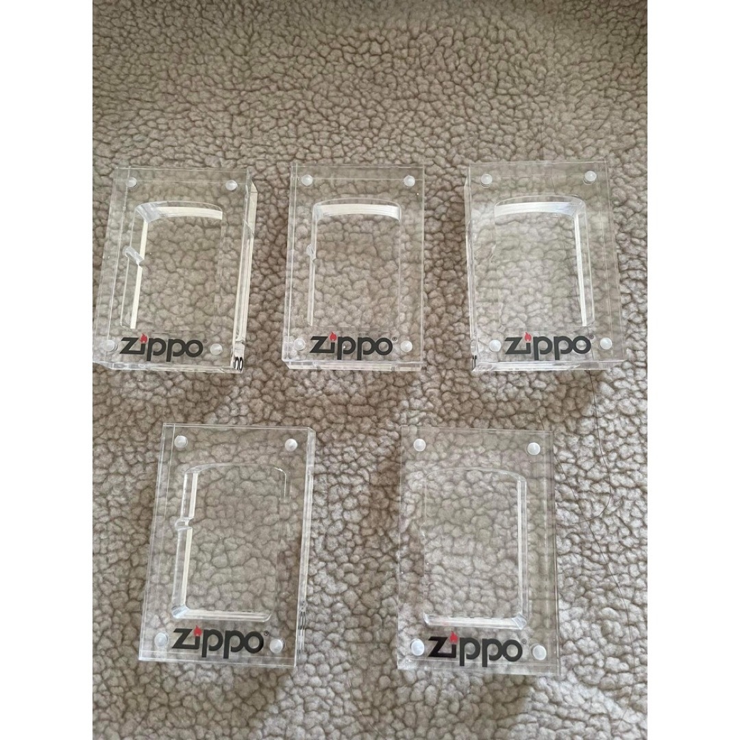 新品材質ZIPPO アクリルケース　レギュラーサイズ用　5個セット