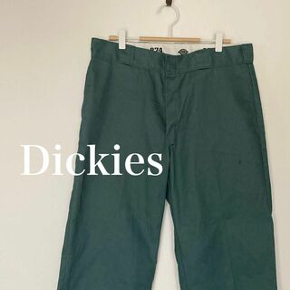 ディッキーズ(Dickies)のDickies ディッキーズ　カラー　ワークパンツ　モスグリーン(ワークパンツ/カーゴパンツ)