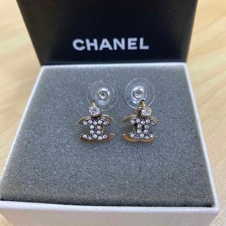 シャネル(CHANEL)のCHANEL シャネル　ピアス　ココマーク　ラインストーン　2点セット(ピアス)