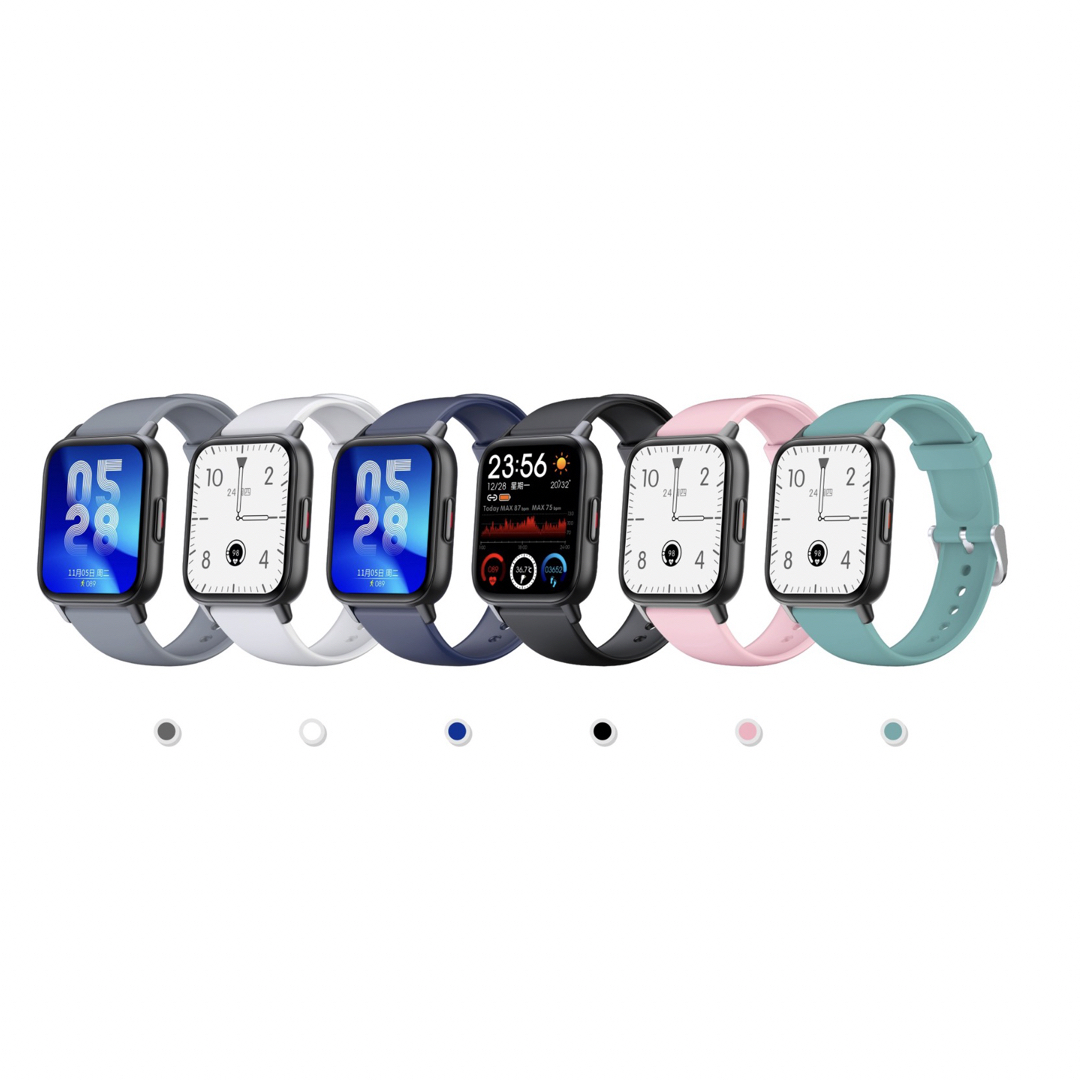 スマートウォッチ 1.69インチ大画面 腕時計 Bluetooth5.0　グレー メンズの時計(腕時計(デジタル))の商品写真