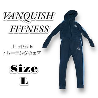 VANQUISH - バンキッシュフィットネス セットアップトレーニングウェア ブラック sizeＬ