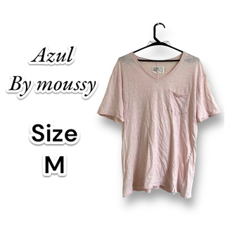 アズールバイマウジー(AZUL by moussy)のAZUL By moussy  Tシャツ  ピンク(Tシャツ/カットソー(半袖/袖なし))