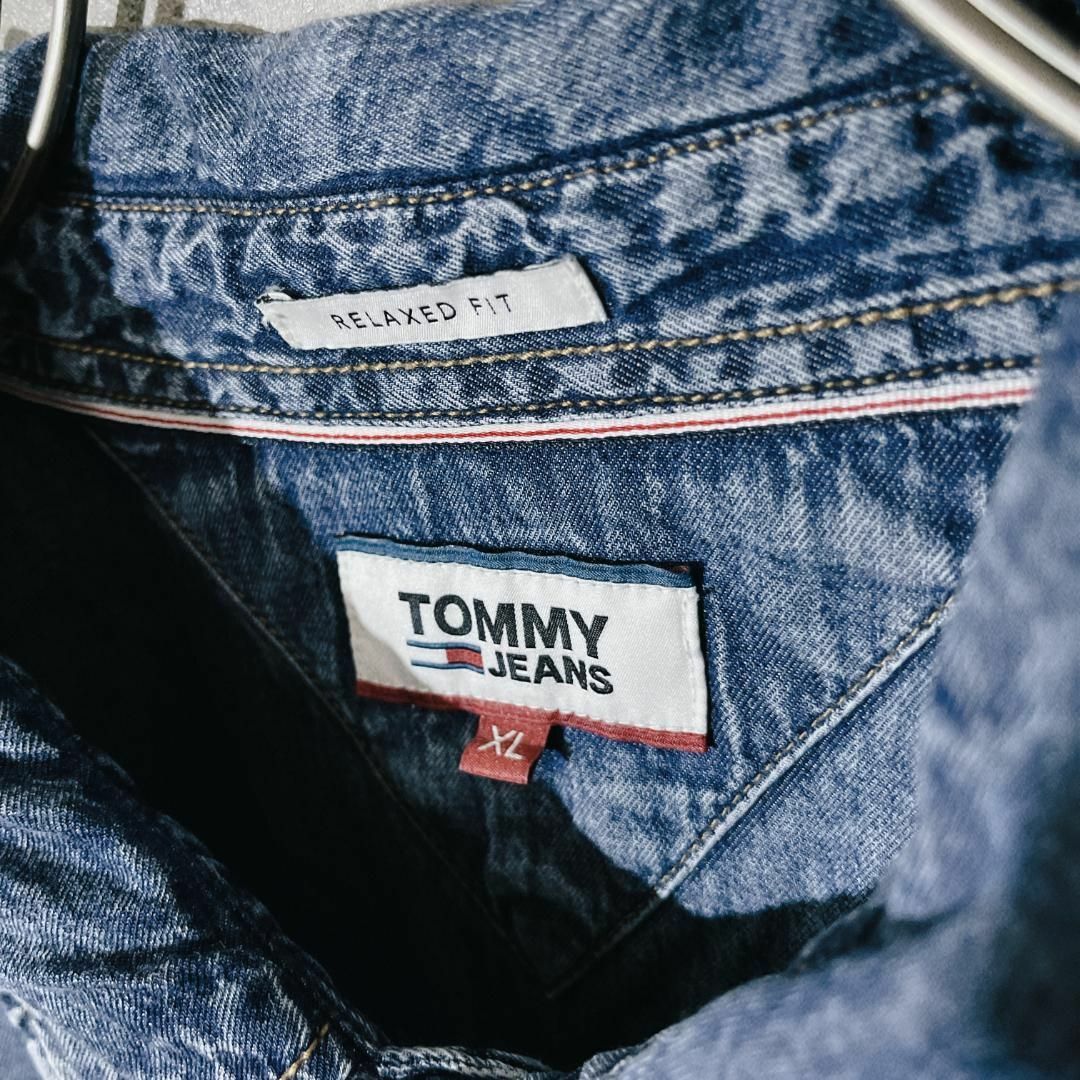 TOMMY JEANS(トミージーンズ)の【人気デザイン】トミー ジーンズ デニム シャツ トップス ジャケット XL メンズのトップス(シャツ)の商品写真