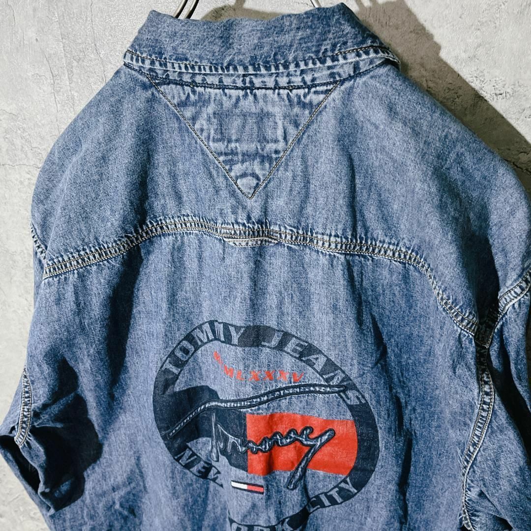 TOMMY JEANS(トミージーンズ)の【人気デザイン】トミー ジーンズ デニム シャツ トップス ジャケット XL メンズのトップス(シャツ)の商品写真