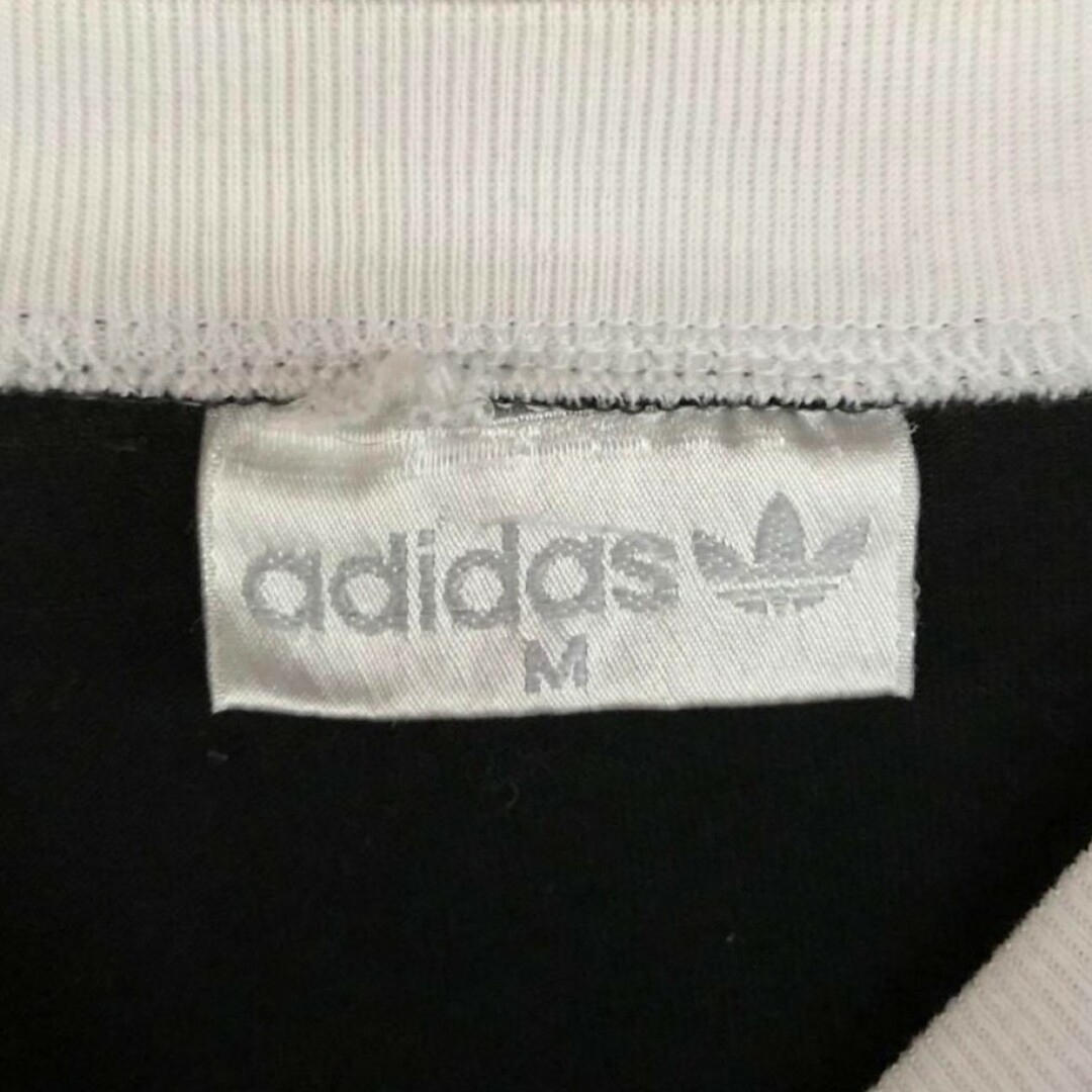 adidas(アディダス)の古着 adidas リンガーTシャツ 80s ヴィンテージ 銀タグ ロンT メンズのトップス(Tシャツ/カットソー(半袖/袖なし))の商品写真