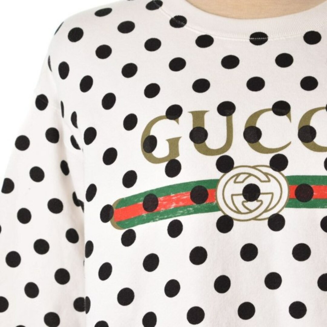 Gucci(グッチ)のグッチ スウェット トレーナー プルオーバー 長袖 ドット ロゴ 617964 レディースのトップス(トレーナー/スウェット)の商品写真