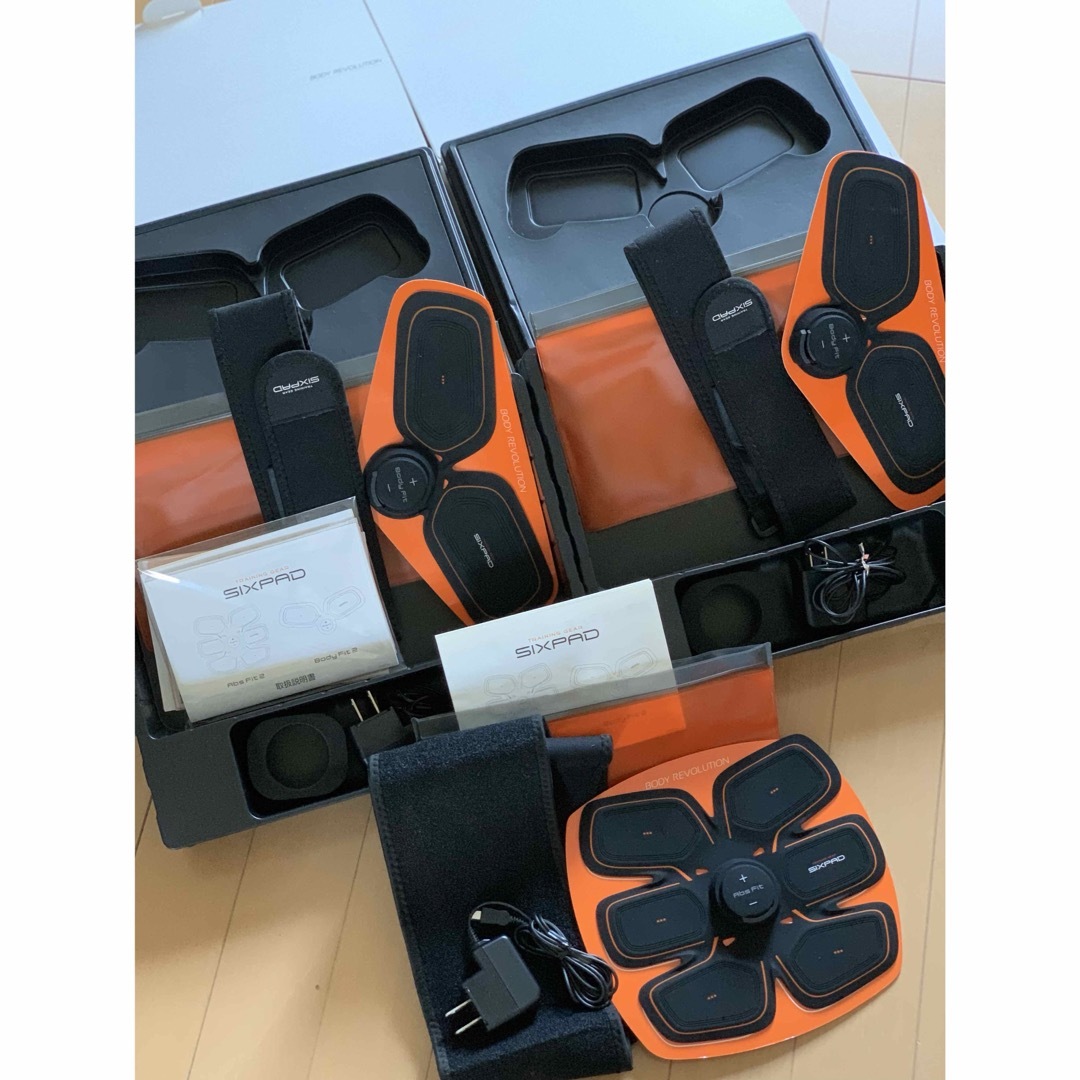 美品!シックスパッドsixpad abs fit2 body fit 2セットエクササイズ