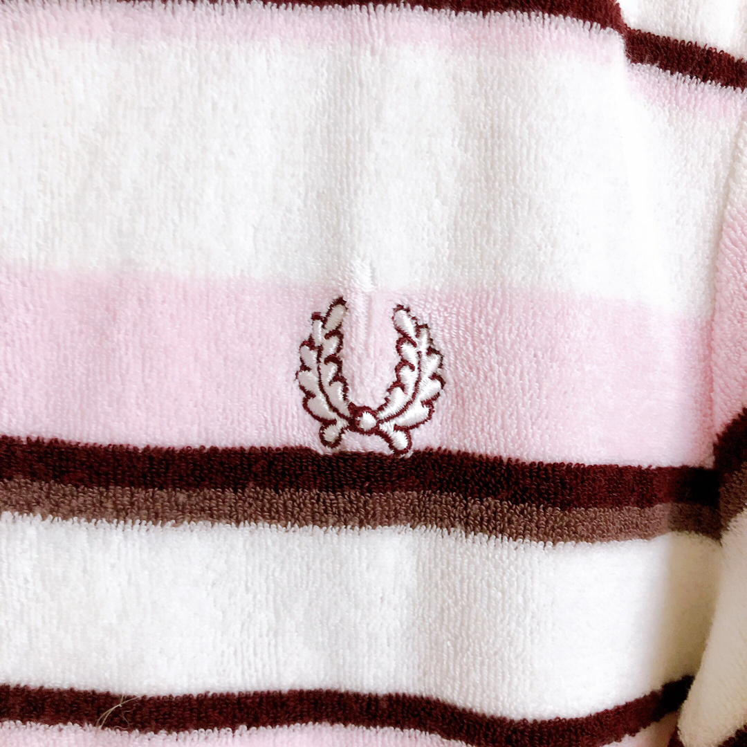 FRED PERRY(フレッドペリー)のFRED PERRY ストライプ テリー ジップ フロント ジャケット レディースのジャケット/アウター(ブルゾン)の商品写真