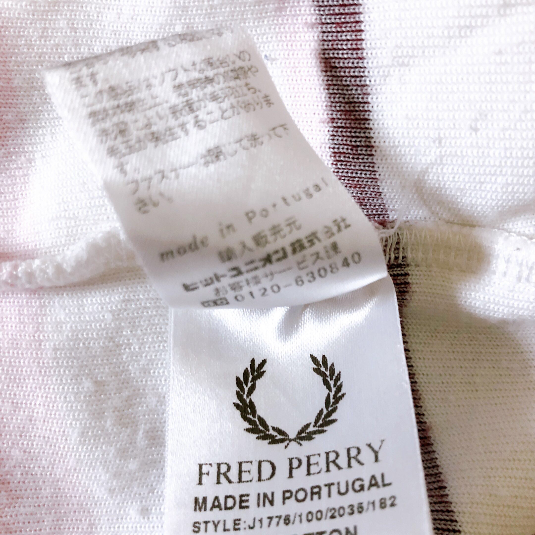 FRED PERRY(フレッドペリー)のFRED PERRY ストライプ テリー ジップ フロント ジャケット レディースのジャケット/アウター(ブルゾン)の商品写真