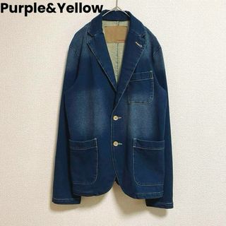 パープルアンドイエロー(Purple&Yellow)のst231 Purple&Yellow デニムジャケット ストレッチ カジュアル(Gジャン/デニムジャケット)