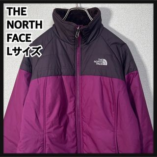 ザノースフェイス(THE NORTH FACE)の【ノースフェイス】中綿ジャケット　刺繍　紫　ワンポイント　アウターレディースKN(その他)