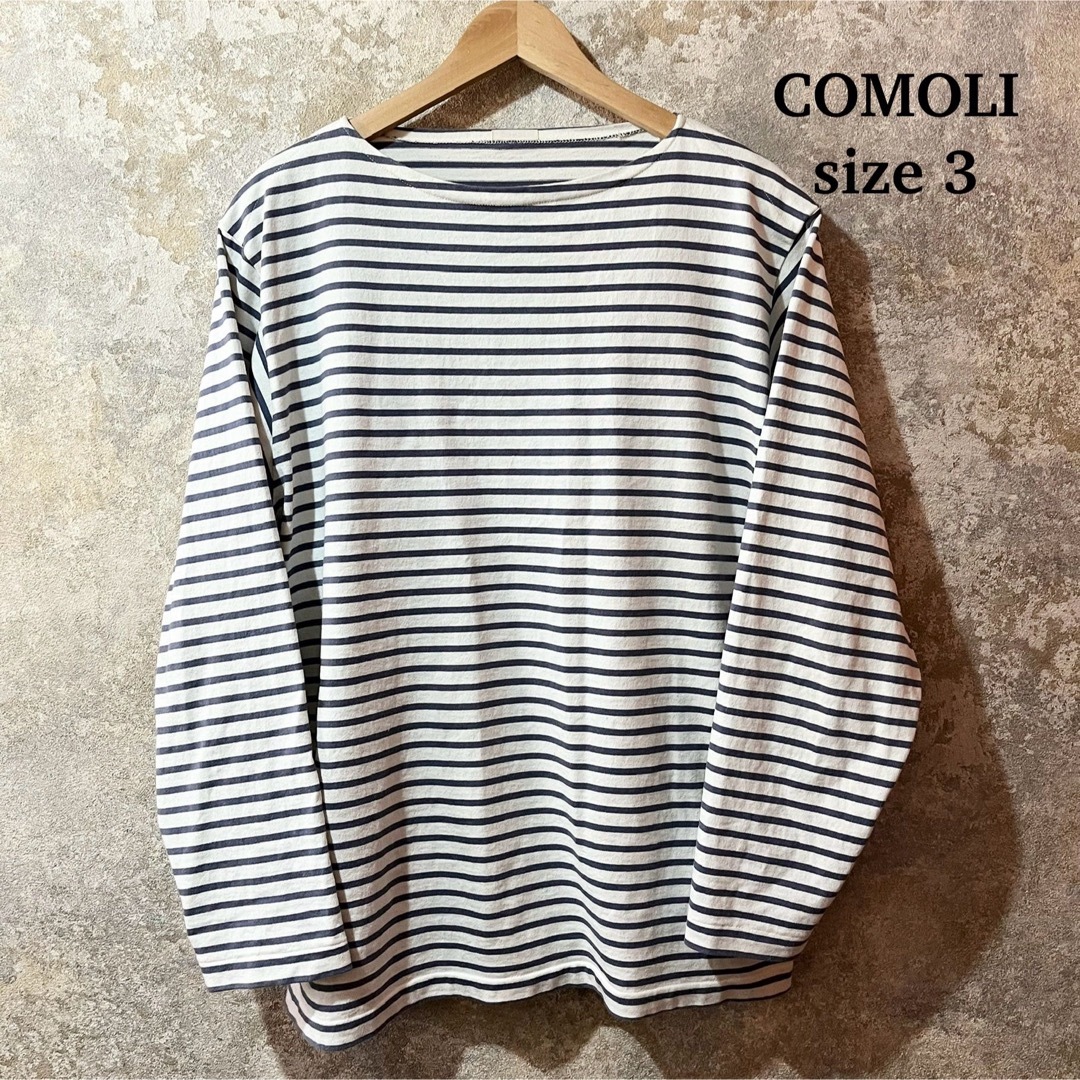 COMOLI(コモリ)のCOMOLI コモリ ボーダーシャツ メンズのトップス(Tシャツ/カットソー(七分/長袖))の商品写真