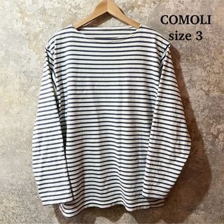 コモリ(COMOLI)のCOMOLI コモリ ボーダーシャツ(Tシャツ/カットソー(七分/長袖))