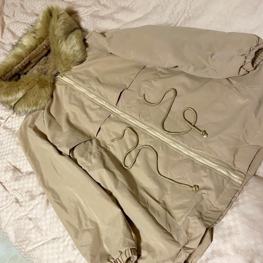 プラスサイズ  大きいサイズ  フードコート  【SHEIN】 レディースのジャケット/アウター(ロングコート)の商品写真