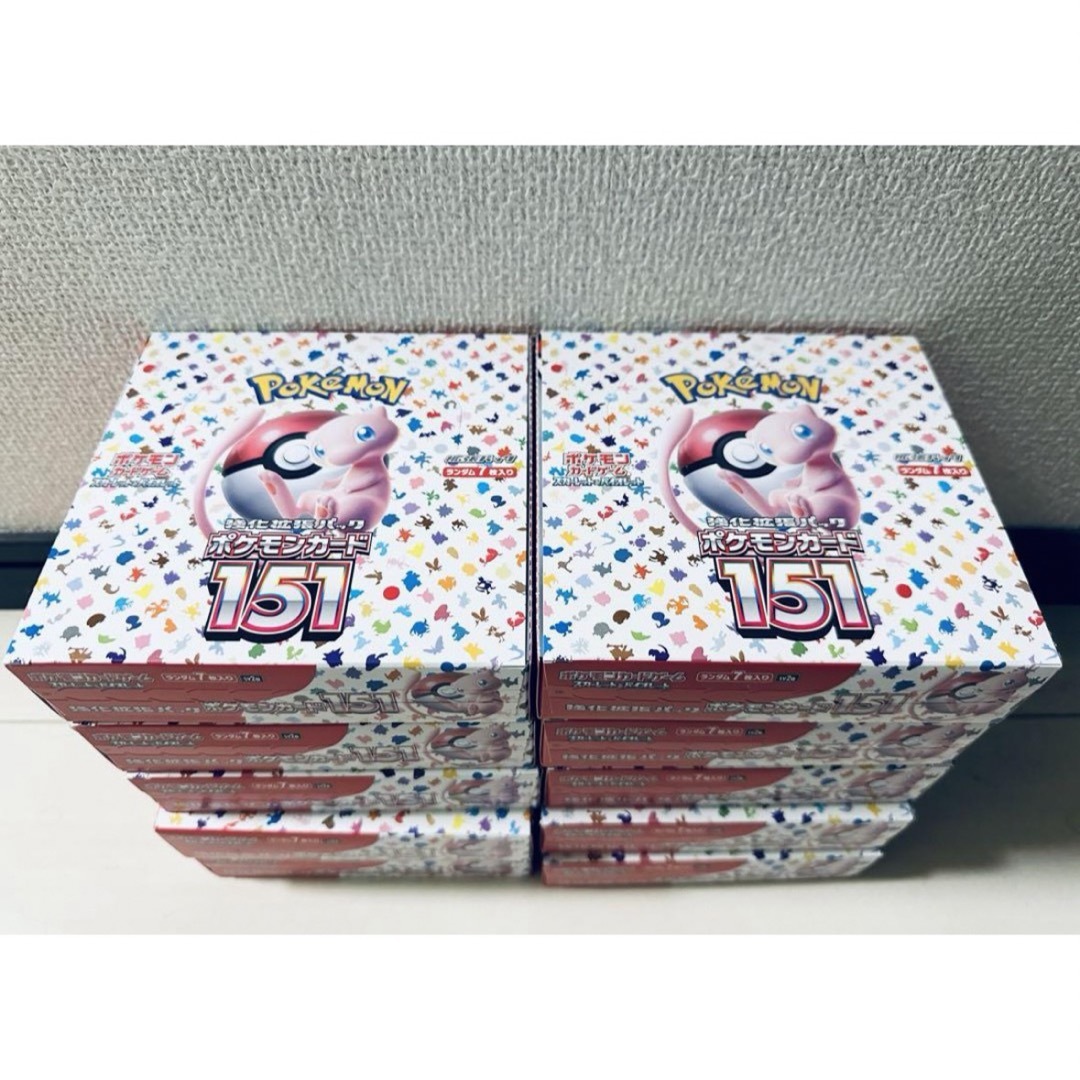 ポケモン - ポケモンカード151:シュリンクなし:ペリペリつき:10boxの