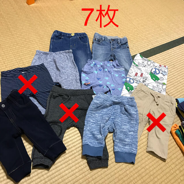 GAP(ギャップ)の子供服ズボン10点セット80サイズ キッズ/ベビー/マタニティのベビー服(~85cm)(パンツ)の商品写真