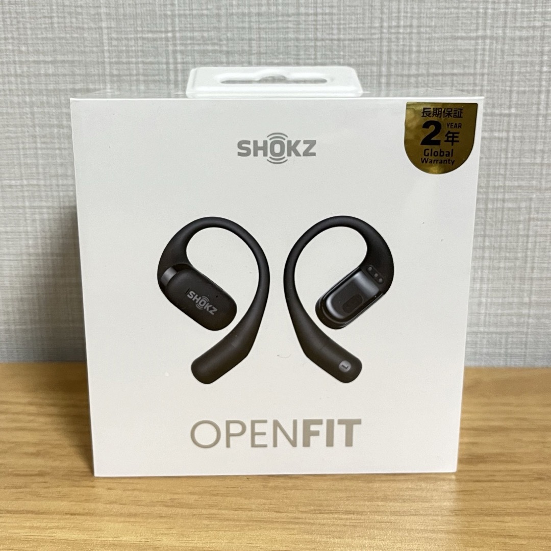 AFTERSHOKZ(アフターショックス)の新品未開封　完全ワイヤレスイヤホン OpenFit SKZ-EP-000020 スマホ/家電/カメラのオーディオ機器(ヘッドフォン/イヤフォン)の商品写真