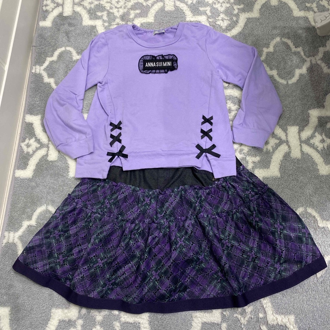 ANNA SUI mini(アナスイミニ)のANNA SUI MINI スカパン キッズ/ベビー/マタニティのキッズ服女の子用(90cm~)(スカート)の商品写真