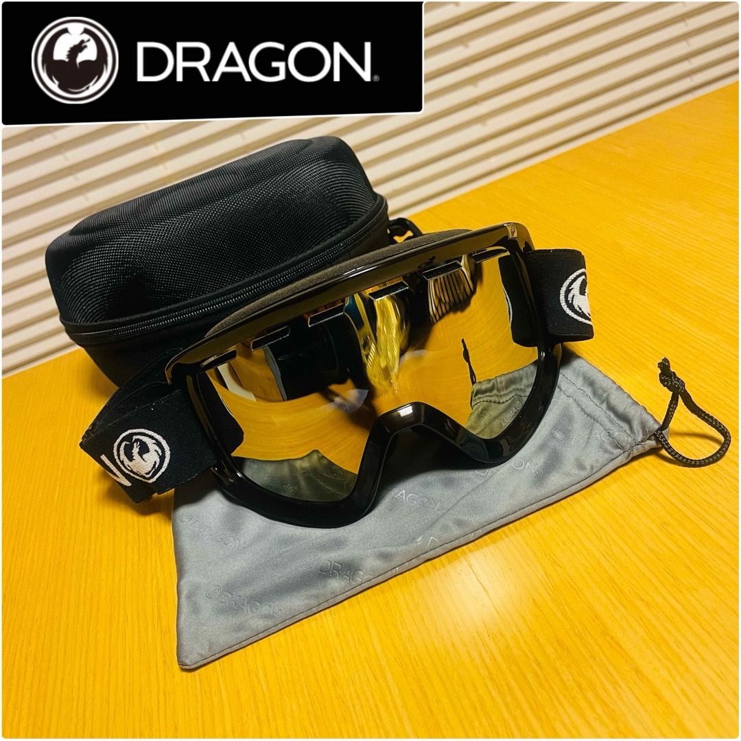 DRAGON(ドラゴン)の【みやしー様専用】【良品】DRAGON ゴーグル 収納ケース付き スポーツ/アウトドアのスノーボード(アクセサリー)の商品写真