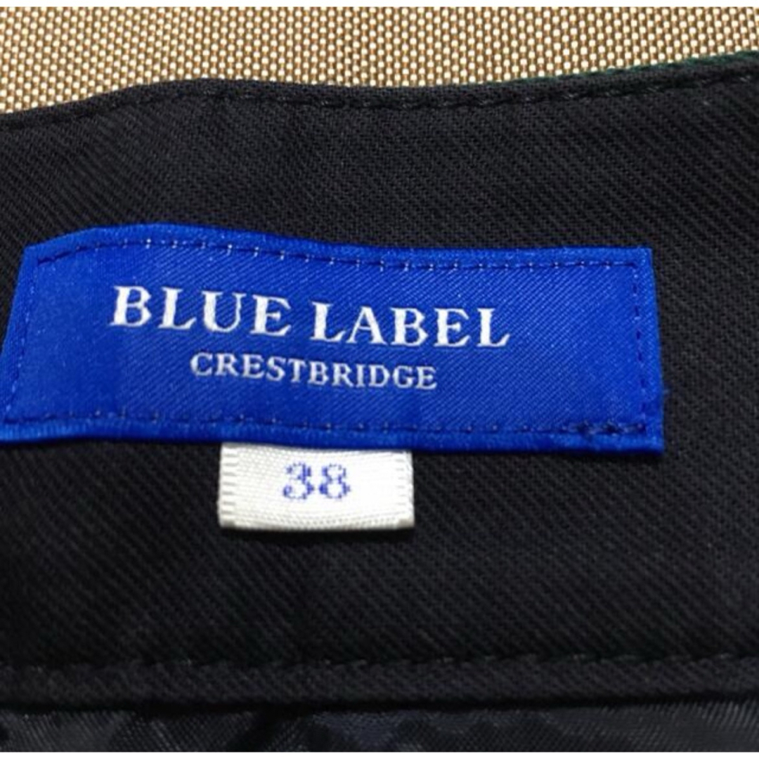 BLUE LABEL CRESTBRIDGE(ブルーレーベルクレストブリッジ)のブルーレーベルクレストブリッジ　フレアスカート　38 グリーン系 レディースのスカート(ミニスカート)の商品写真